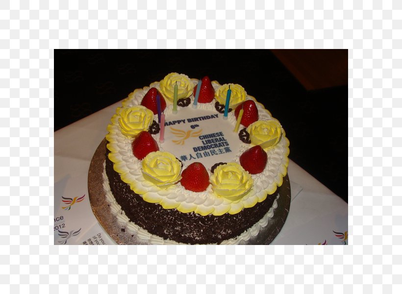 Birthday Cake Chinese Liberal Democrats Chocolate Cake Cake Decorating, PNG, 600x600px, Birthday Cake, Baked Goods, Baking, Birthday, Buttercream Download Free