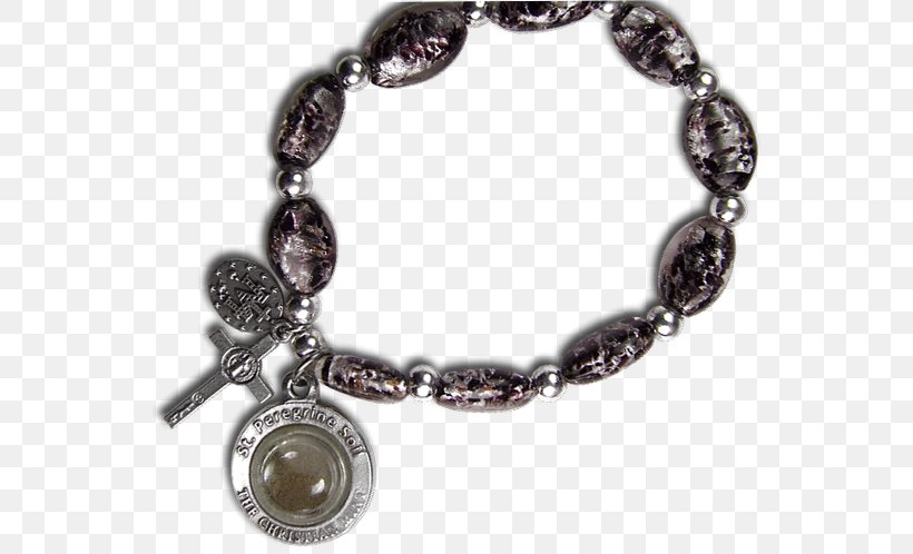 Bracelet Lourdes Water Necklace Saint, PNG, 552x498px, Bracelet, Bead, Body Jewelry, Catholicism, Chain Download Free