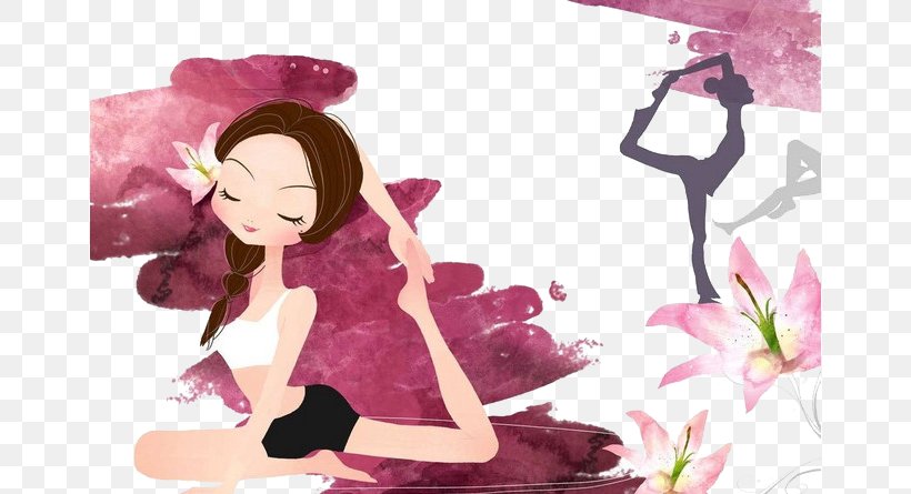 Yoga Asento Body Asana, PNG, 658x445px, Watercolor, Cartoon, Flower, Frame, Heart Download Free