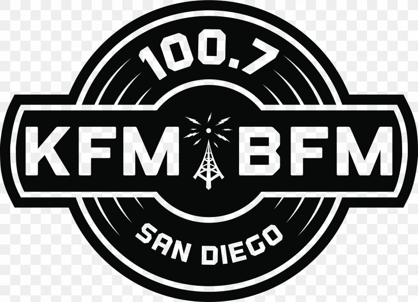 KFMB-FM Logo RBTK, LLP FM Broadcasting KFMB-TV, PNG, 3000x2171px, Logo, Area, Black And White, Brand, California Download Free
