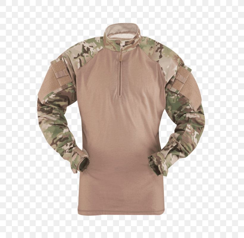 T-shirt MultiCam Army Combat Shirt TRU-SPEC Zipper, PNG, 800x800px, Tshirt, Army Combat Shirt, Battle Dress Uniform, Beige, Clothing Download Free
