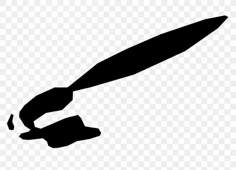 Black And White Microsoft Paint Painting Paintbrush Clip Art, PNG, 2400x1727px, Black And White, Black, Brush, Cold Weapon, Hand Download Free