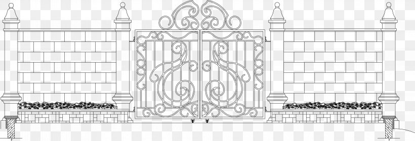 Iron Architecture Facade, PNG, 4366x1489px, Iron, Architecture, Black And White, Building Design, Ecological Design Download Free