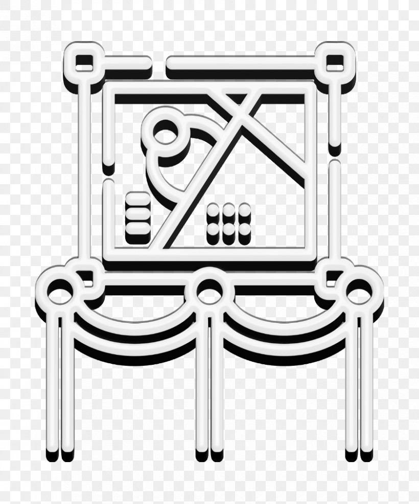 Museum Icon Creative Process Icon Exhibition Icon, PNG, 840x1010px, Museum Icon, Black, Black And White, Chair, Creative Process Icon Download Free