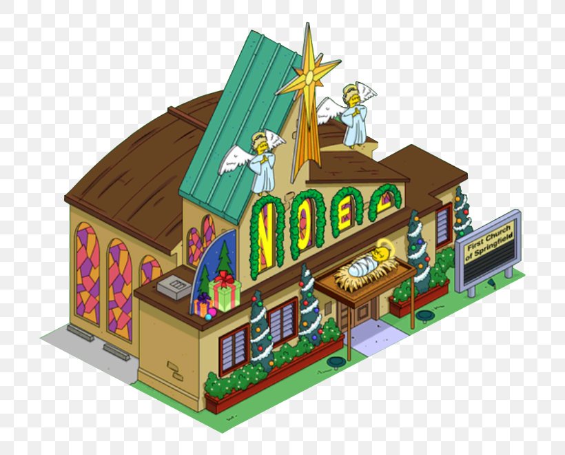 The Simpsons: Tapped Out Ned Flanders Reverend Lovejoy Bart Simpson Rainier Wolfcastle, PNG, 770x660px, Simpsons Tapped Out, Bart Simpson, Building, Facade, Grampa Simpson Download Free