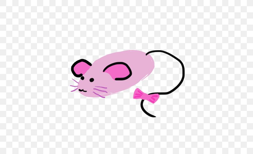 Computer Mouse Technology Pink M Clip Art, PNG, 500x500px, Computer Mouse, Carnivora, Carnivoran, Fictional Character, Mammal Download Free
