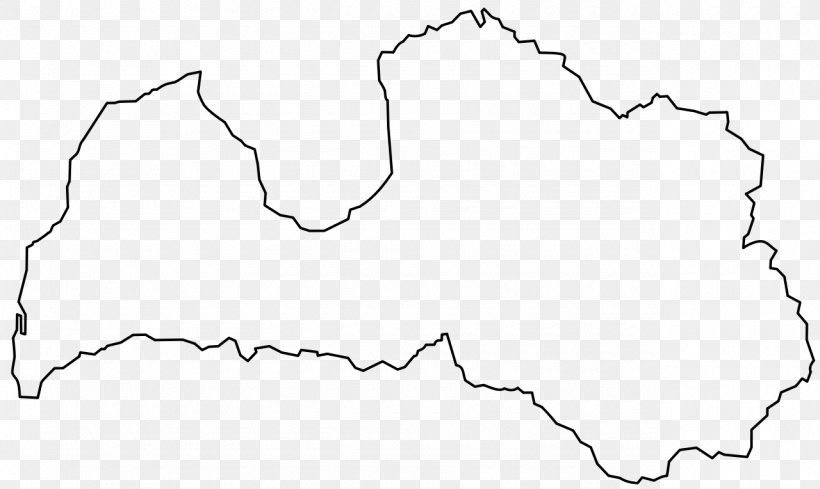 Latvia Blank Map Contour Line Vector Map, PNG, 1280x764px, Latvia, Area, Black And White, Blank Map, Contour Line Download Free