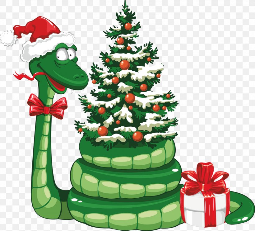 Santa Claus Snake Christmas Clip Art, PNG, 1583x1434px, Santa Claus, Christmas, Christmas Decoration, Christmas Gift, Christmas Ornament Download Free