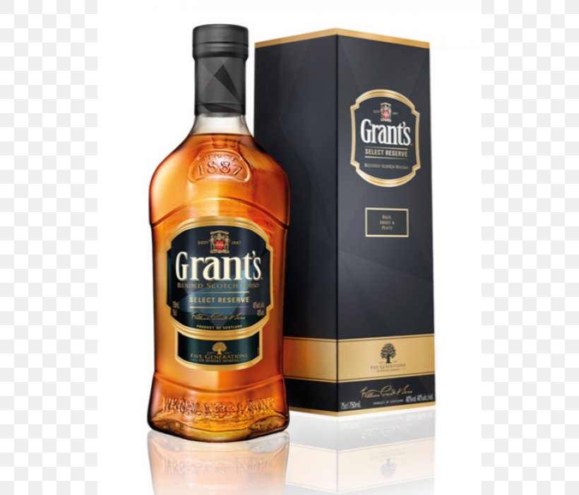 Scotch Whisky Blended Whiskey Grant's, PNG, 700x700px, Scotch Whisky, Alcohol, Alcohol By Volume, Alcoholic Beverage, Alcoholic Drink Download Free