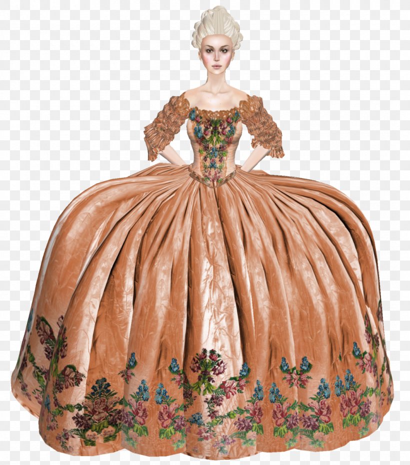 Costume Design Gown Peach, PNG, 1060x1200px, Costume Design, Costume, Dress, Figurine, Gown Download Free