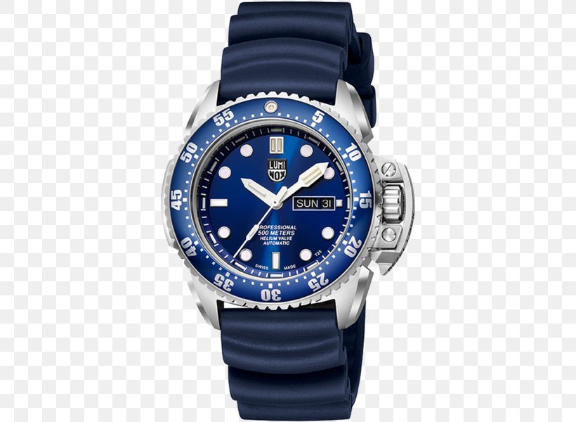 Luminox Diving Watch Swiss Made Automatic Watch, PNG, 450x600px, Luminox, Automatic Watch, Blue, Brand, Chronograph Download Free