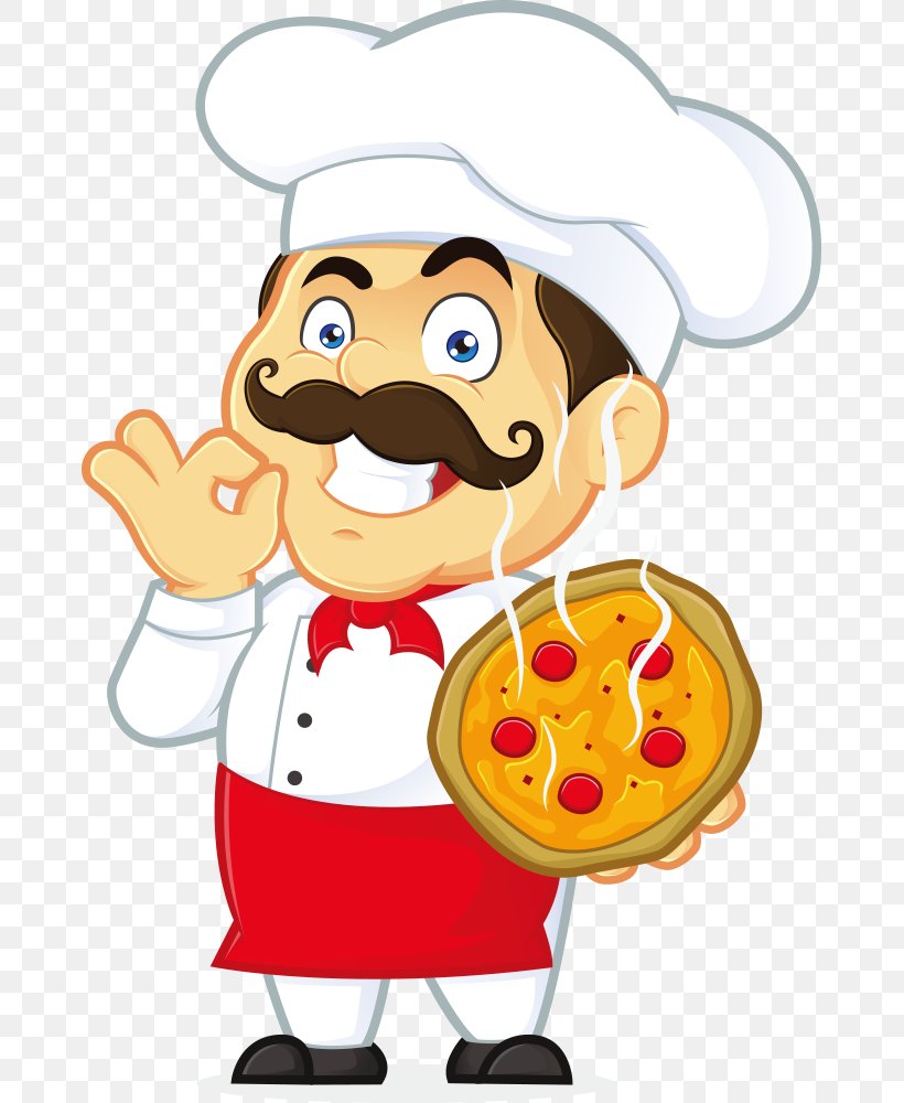 Pizza Italian Cuisine Chef Clip Art, PNG, 671x1000px, Pizza, Area, Artwork, Cartoon, Chef Download Free