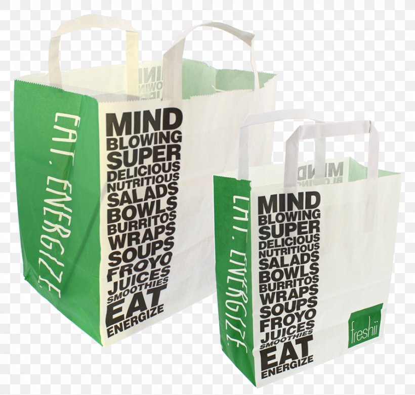 Shopping Bags & Trolleys Freshii Packaging And Labeling, PNG, 892x850px, Shopping Bags Trolleys, Bag, Brand, Fast Food, Fast Food Restaurant Download Free