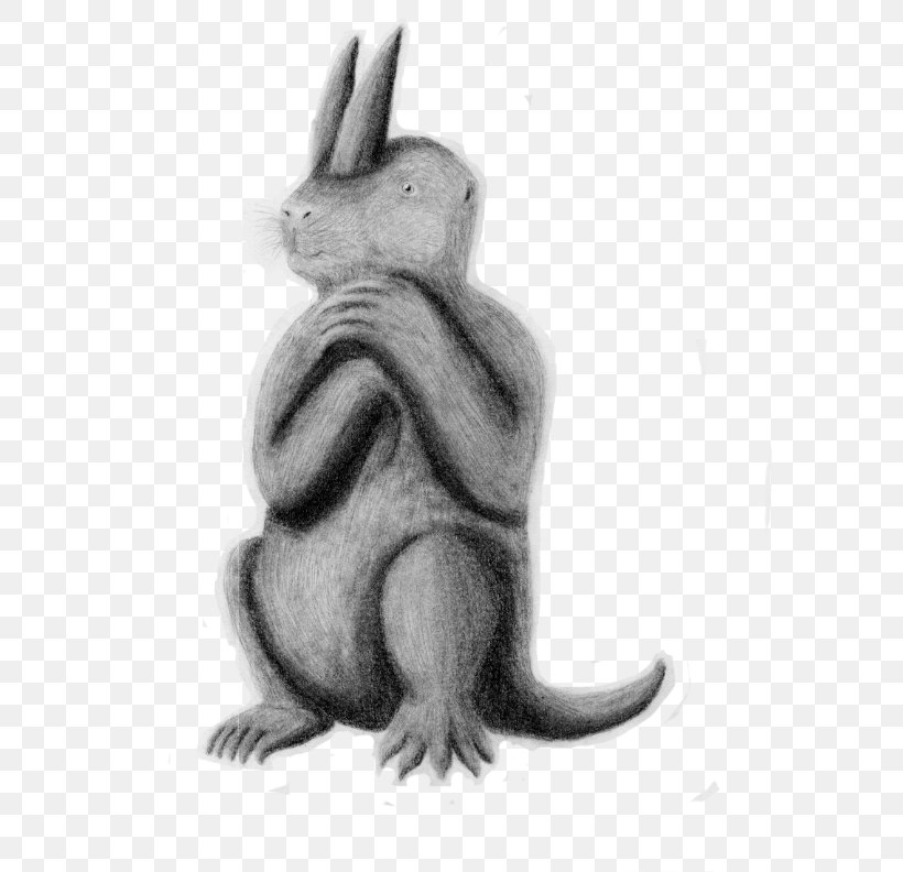 Domestic Rabbit Hare Macropodidae Computer Mouse Fauna, PNG, 612x792px, Domestic Rabbit, Black And White, Computer Mouse, Drawing, Fauna Download Free