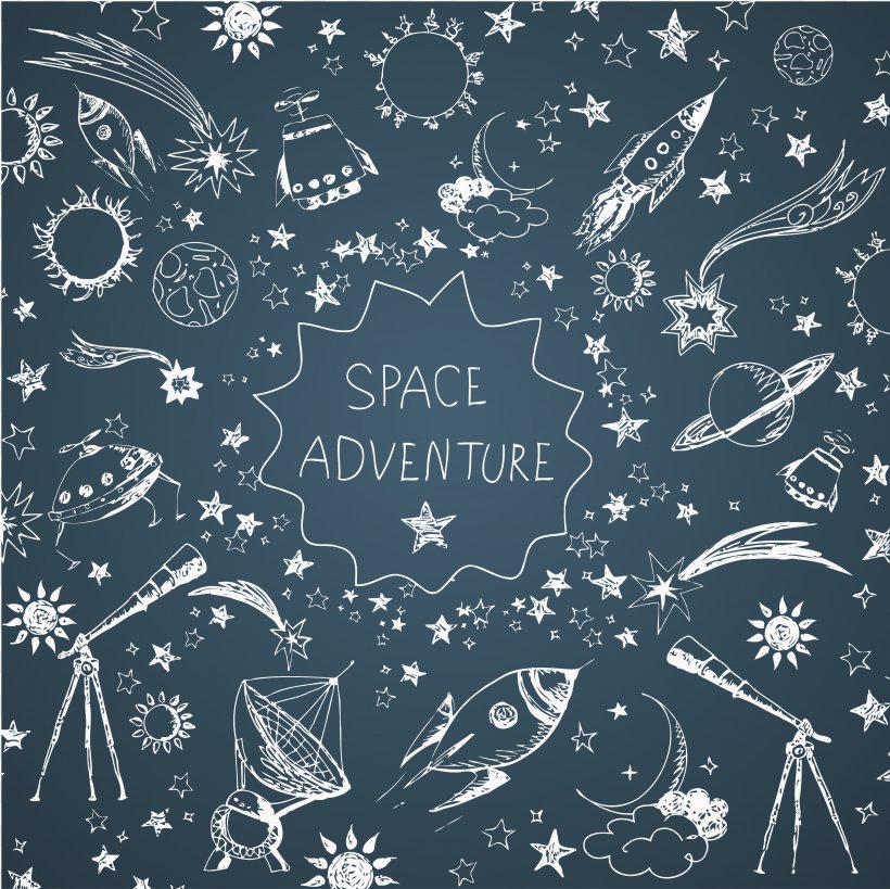 Drawing Planet Illustration, PNG, 4343x4342px, Drawing, Black And White, Blackboard, Blue, Chalk Download Free