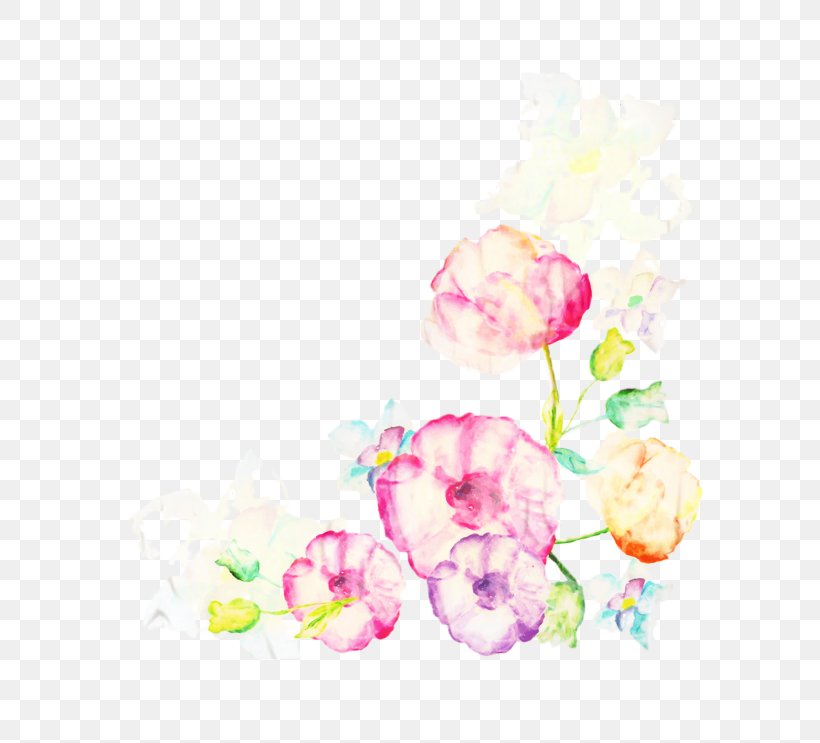 Watercolor Pink Flowers, PNG, 600x743px, Watercolour Flowers, Blossom, Cut Flowers, Drawing, Floral Design Download Free
