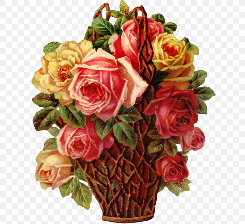 Garden Roses Basket Flower Floral Design, PNG, 625x750px, Rose, Artificial Flower, Basket, Christie Repasy, Cut Flowers Download Free