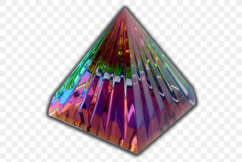 Pyramid Light Triangle Color Earth Radiation, PNG, 551x550px, Pyramid, Bed, Bunte, Color, Crystal Download Free