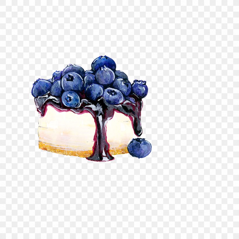 Tea Party Watercolor Painting, PNG, 1000x1000px, Tea, Berry, Blue, Blueberry, Cobalt Blue Download Free