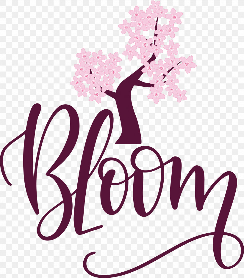 Bloom Spring, PNG, 2636x3000px, Bloom, Calligraphy, Flower, Flowerpot, Free Download Free