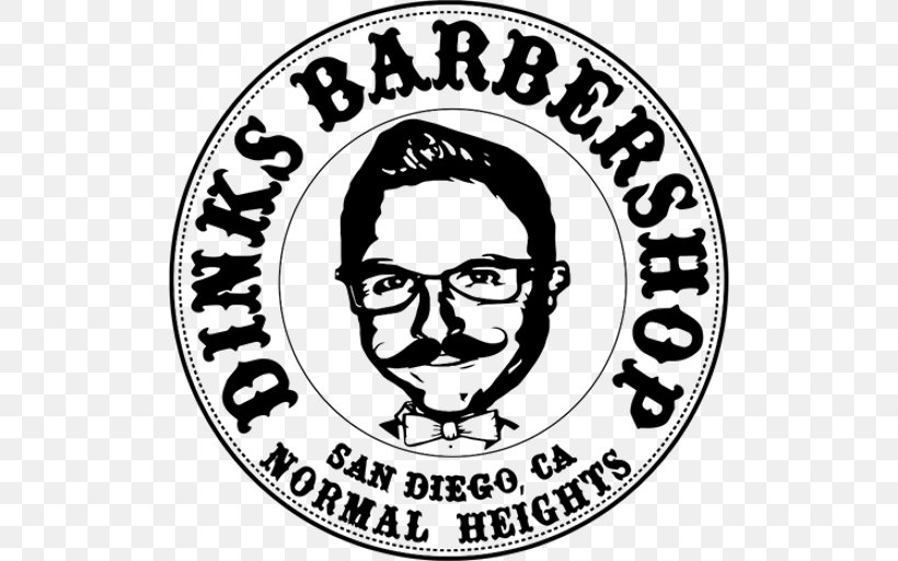 Dinks Barbershop Hairstyle Facial Hair, PNG, 512x512px, Barber, Area, Art, Black And White, Brand Download Free