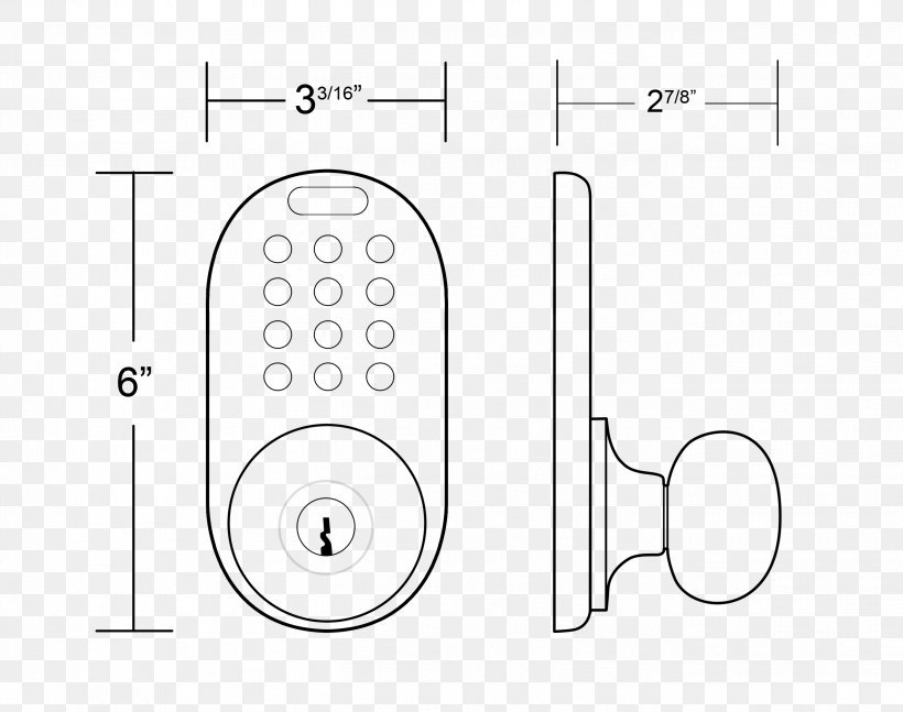 Door Handle Drawing Circle Technology, PNG, 2698x2130px, Door Handle, Area, Black And White, Brand, Communication Download Free