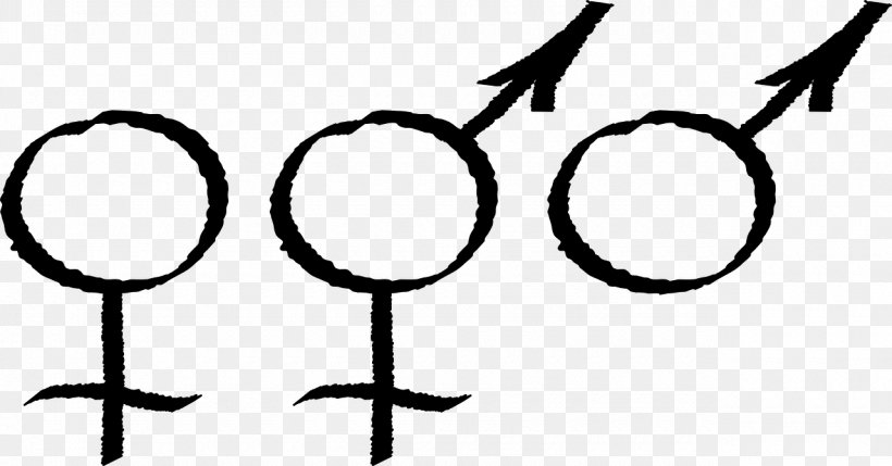 Gender Symbol Female Clip Art, PNG, 1280x670px, Gender Symbol, Black And White, Female, Male, Man Download Free
