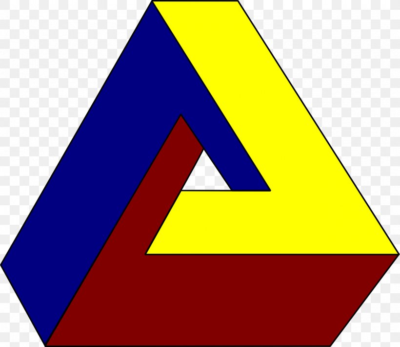 Penrose Triangle Optical Illusion Optics, PNG, 1280x1109px, Penrose Triangle, Area, Brand, Geometry, Illusion Download Free