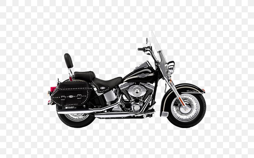 Softail Harley-Davidson Sportster Saddlebag Motorcycle, PNG, 512x512px, Softail, Automotive Design, Automotive Exterior, Black And White, Car Download Free