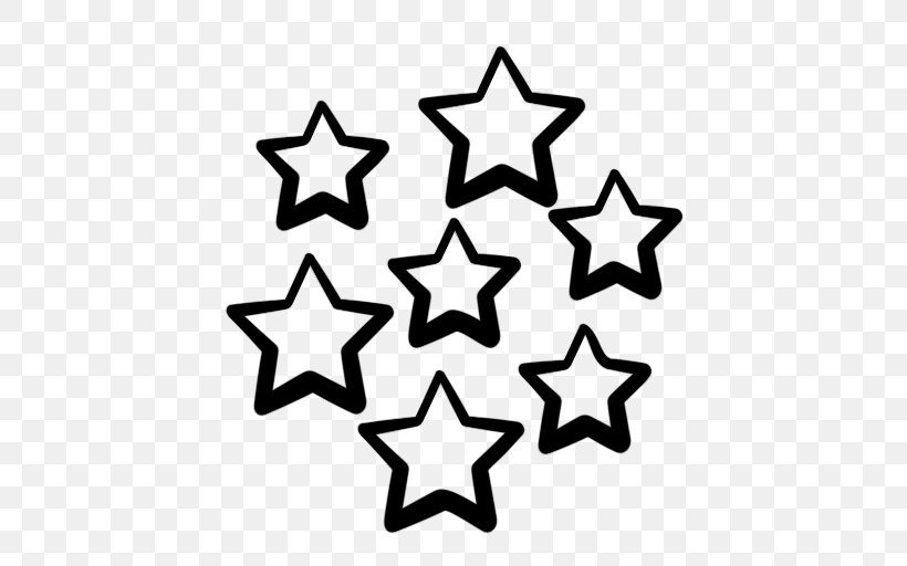 Star Cluster Shape, PNG, 512x512px, Star, Black And White, Color, Night Sky, Point Download Free