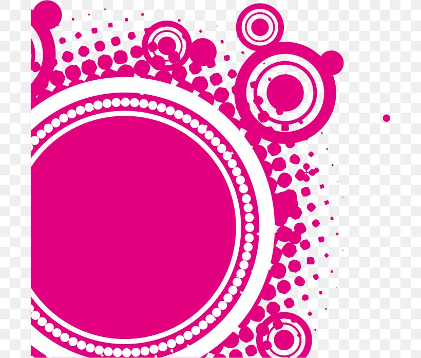 Circle Pink, PNG, 702x696px, Pink, Area, Brand, Color, Flower Download Free