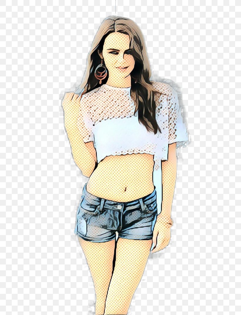 Clothing Shoulder White Crop Top Yellow, PNG, 745x1072px, Pop Art, Clothing, Crop Top, Joint, Retro Download Free
