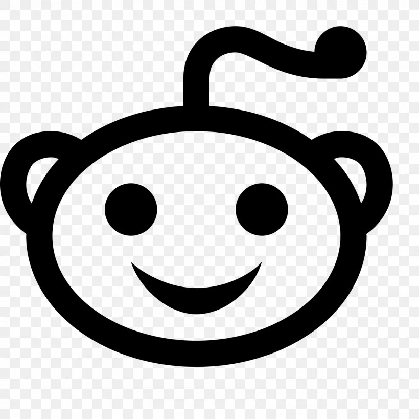 Reddit Logo, PNG, 1600x1600px, Reddit, Black And White, Emoticon, Face, Facial Expression Download Free