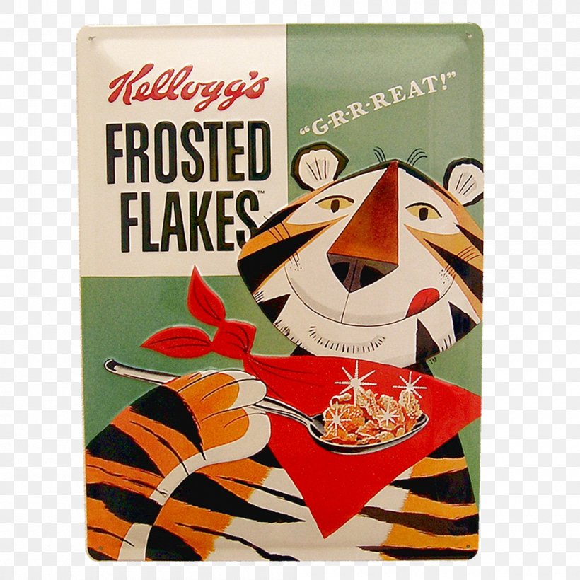 Frosted Flakes Breakfast Cereal Corn Flakes Tony The Tiger, PNG, 1000x1000px, Frosted Flakes, Advertising, Brand, Breakfast, Breakfast Cereal Download Free