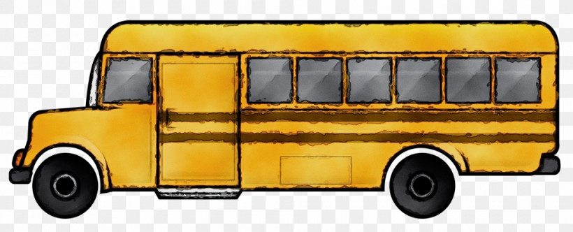 School Bus, PNG, 1000x405px, Watercolor, Bacon, Bus, Commercial Vehicle, Fleet Vehicle Download Free
