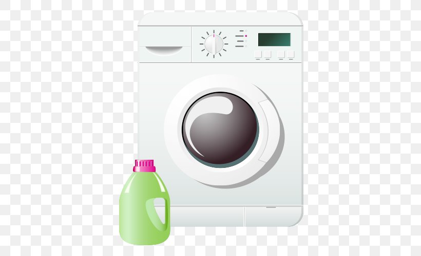 Washing Machine Laundry Detergent Home Appliance, PNG, 500x500px, Washing Machine, Cleaning, Clothes Dryer, Detergent, Dry Cleaning Download Free