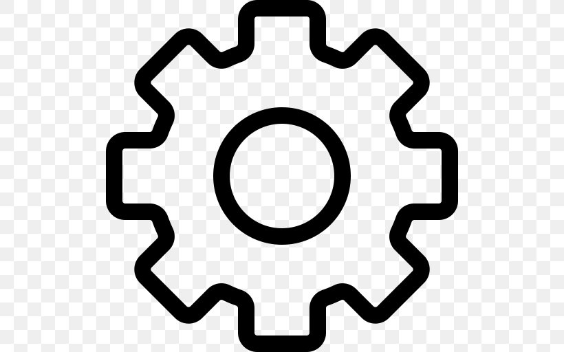 Black And White Area Symbol, PNG, 512x512px, Gear, Area, Black And White, Creative Market, Installation Download Free