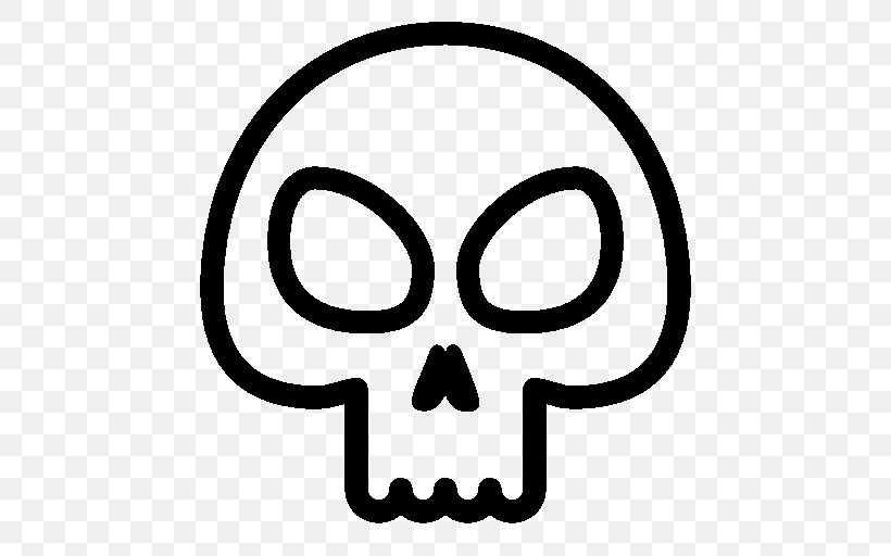 Skull Clip Art, PNG, 512x512px, Skull, Animation, Area, Black And White, Bone Download Free
