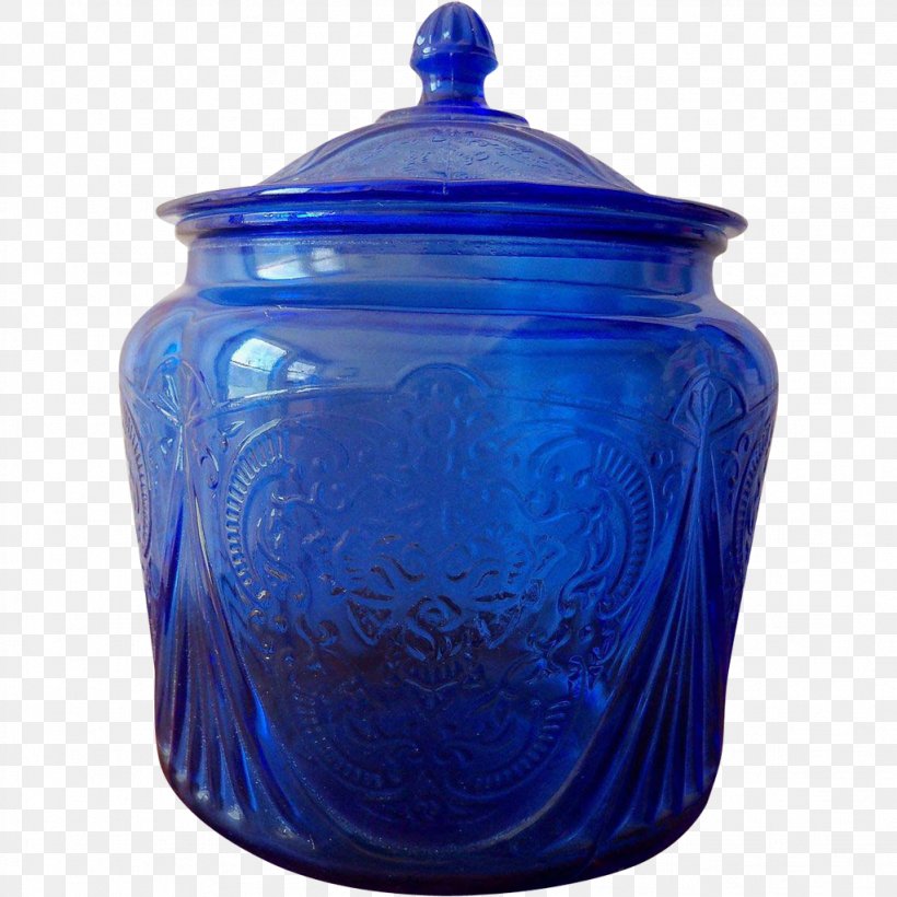 Depression Glass Biscuit Jars Blue, PNG, 1023x1023px, Glass, Artifact, Biscuit, Biscuit Jars, Blue Download Free
