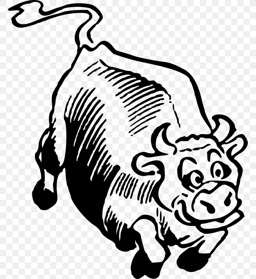 Cattle Ox Bull Canidae Clip Art, PNG, 768x893px, Cattle, Art, Artwork, Black And White, Bull Download Free
