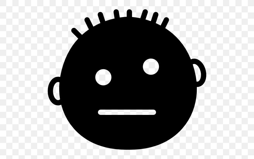 Emoticon, PNG, 512x512px, Emoticon, Black And White, Face, Head, Smile Download Free