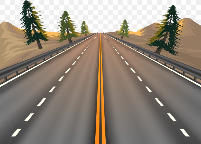 road illustration vector free download