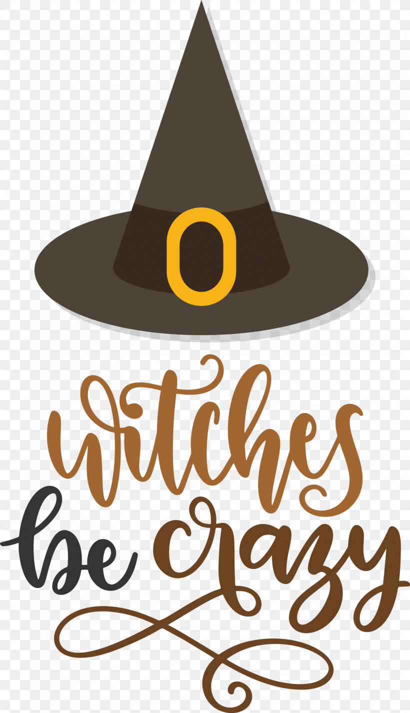 Happy Halloween Witches Be Crazy, PNG, 1724x3000px, Happy Halloween, Hat, Logo, Meter Download Free