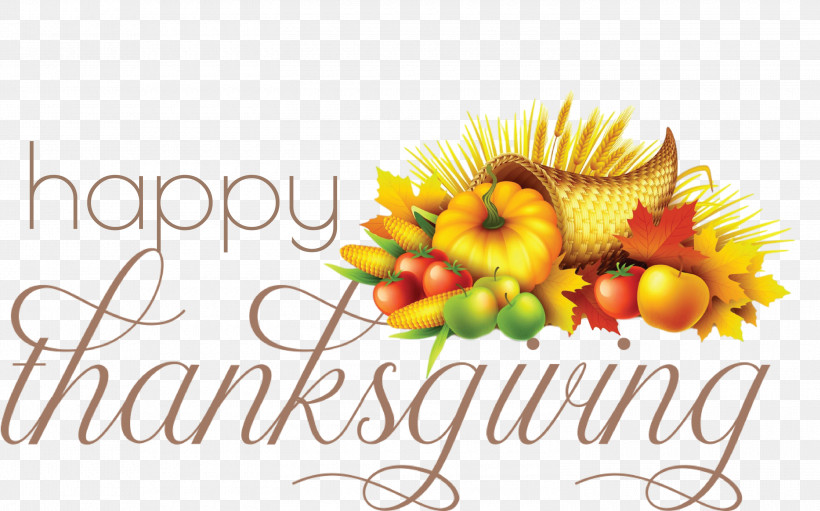 Happy Thanksgiving Thanksgiving Day Thanksgiving, PNG, 3000x1873px, Happy Thanksgiving, Floral Design, Fruit, Greeting, Greeting Card Download Free