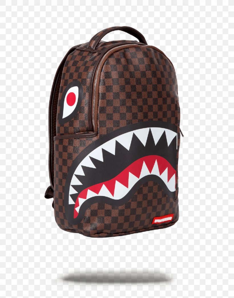 Sprayground Backpack Shark Bag Leather, PNG, 1280x1633px, Backpack, Bag, Bicast Leather, Brand, Brown Download Free