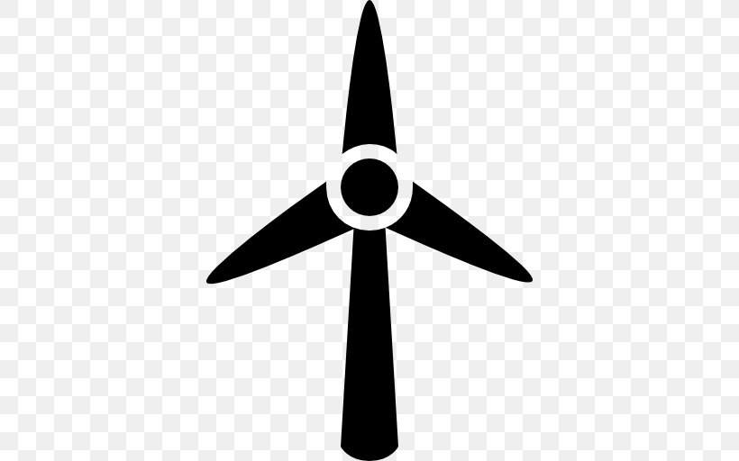 Wind Farm Wind Turbine Windmill Wind Power, PNG, 512x512px, Wind Farm, Black And White, Electric Generator, Energy, Energy Development Download Free