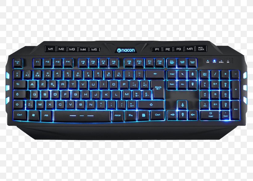 Computer Keyboard Numeric Keypads Space Bar AZERTY Nacon Spanish Keyboard Gaming CL-200, PNG, 786x587px, Computer Keyboard, Azerty, Computer, Computer Component, Electronic Device Download Free