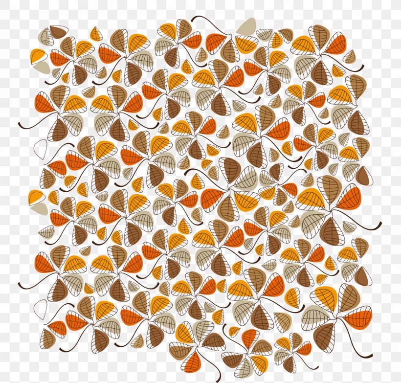 Autumn Pattern, PNG, 1368x1307px, Autumn, Area, Art, Orange, Royaltyfree Download Free