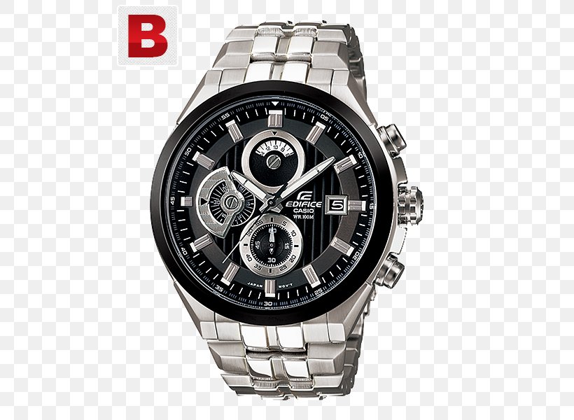 Casio Edifice Watch Clock Chronograph, PNG, 500x600px, Casio Edifice, Brand, Casio, Chronograph, Clock Download Free