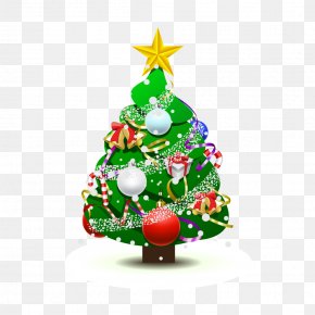 Christmas Tree Christmas Card Christmas Decoration Clip Art, PNG ...